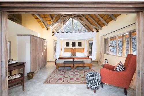 Ongava Lodge kamer binnen
